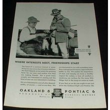 1931 Oakland 8 Pontiac 6 Car Ad, Friendships!