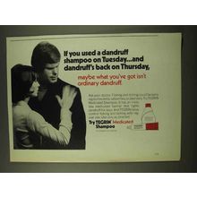 1973 Tegrin Shampoo Ad - Dandruff's Back
