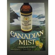 1986 Canadian Mist Whisky Ad - Canada At Its Best