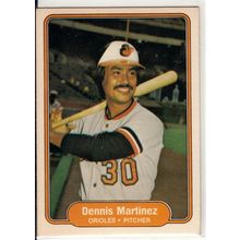 1982 Fleer baseball card 170 Dennis Martinez- Orioles