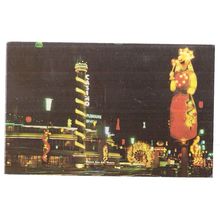 THE PLEASURE BEACH, BLACKPOOL ILLUMINATIONS, used vintage postcard 1969 pm =