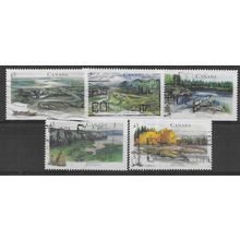 CAN 1994 (SET) 'RIVERS' (4TH SERIES) (5v) FINE USED (EBID71-292)