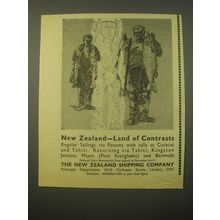 1966 The New Zealand Shipping Company Ad - Land of Contrasts