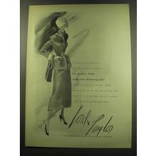 1949 Lord & Taylor Silk Shantung Suit Ad - Tailored by handmacher