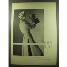 1949 Bonwit Teller Coat by Etta Gaynes Ad - Gabardine chesterfield
