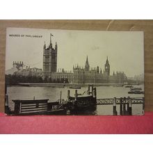 HOUSES OF PARLIAMENT, LONDON . used antique postcard by Auto-photo 1909 pm /