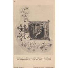 Richard II Chapel Missal 14th Century St Giles Antique Postcard