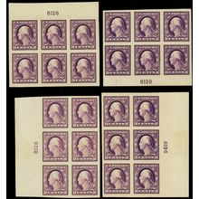 483, Mint H VF 3¢ Four Positions Plate Blocks of Six CV $460 - Stuart Katz