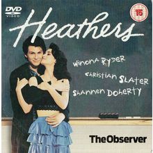 Heathers DVD Promo The Observer Winona Ryder Christian Slate Shannen Doherty