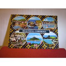 multiview, CORNWALL county used postcard by John Hinde 1980 postmark =