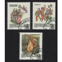 Liechtenstein Shrovetide and Lent Customs 3v 1983 CTO SG#813-815