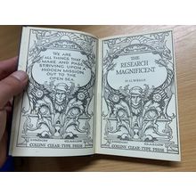 ANTIQUE H G WELLS "THE RESEARCH MAGNIFICENT" FICTION SMALL HARDBACK BOOK (P3)