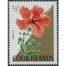 Cook Islands 1967 ½c Hibiscus SG227A MNH