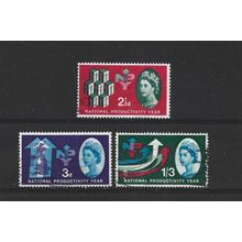 GB.National Productivity Year set of 3.Fine Used.Jul25