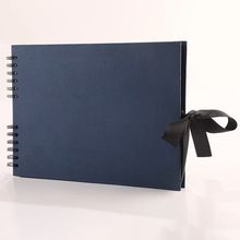 Woodside Home Living Ribbon Tie Scrap Book Style Photo Album 29cm x 21.5cm - Den