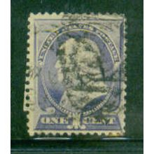 Used 212 1c Benjamin Franklin Barely Clears M01473
