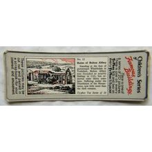 1955 Typhoo Famous Buildings card 12 Ruins of Bolton Abbey