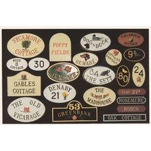 Nottingham East Bridgford Metal House Signs Advertising Postcard