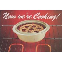 Now We're In Cooking Tupperware Ovenware Advertising Record Breaking Postcard