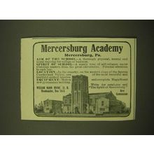 1918 Mercersburg Academy Ad - New Gymnasium