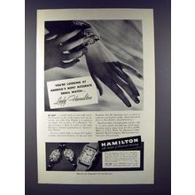 1939 Hamilton Victoria, Luetta, Bowman Watch Ad!