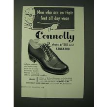 1955 Connolly #8600 Shoe Ad - Men Who Are On Their Feet all Day