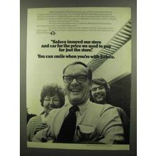 1974 Safeco Insurance Ad - Insured Our Store and Car