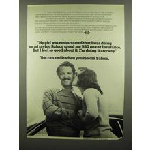 1974 Safeco Insurance Ad - My Girl Was Embarrassed