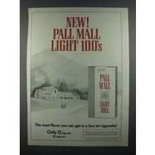 1978 Pall Mall Light 100's Cigarette Ad!