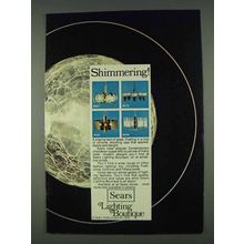 1978 Sears Lighting Ad - 8447, 8470, 8406 and 8494