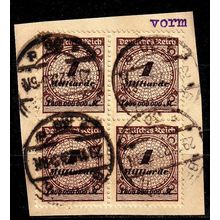GERMANY REICH [1923] MiNr 0325 AP ( BStk ) [01] 4er