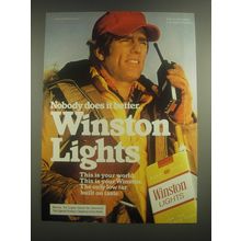 1982 Winston Lights Cigarettes Ad - Nobody does it better
