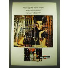 1968 Martini & Rossi Vermouth Ad - Wanted from Main Street to Mandalay