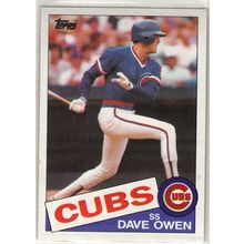 1985 Topps Baseball card 642 Dave Owen RC