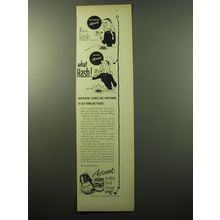 1950 Ac'cent MSG Ad - Without Ac'cent Bla-a Hash With Ac'cent what hash!