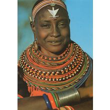 Samburu Woman Kenya African Rare Postcard