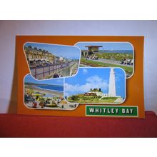 multiview WHITLEY BAY, NORTHUMBERLAND unused postcard by Bamforth =