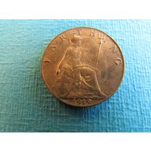 1919 GEORGE V FARTHING FREE POST. (uebid)