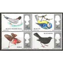 1967 Birds Phosphor Set SG696p-699p Unmounted Mint ..
