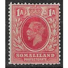 SOMALILAND 1921 GV WMK MULTI SCRIPT CA 1A MINT SG74