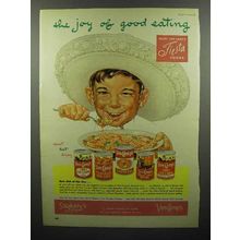 1952 Van Camp's Chili Con Carne, Tamales, Beans Ad