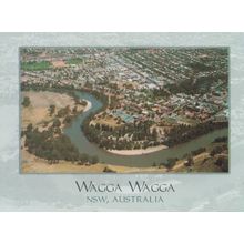 Wagga Wagga Aerial Australian Postcard