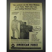 1952 USS United States Steel American Fence Ad - Our Pastures