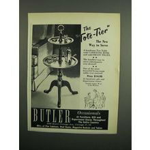1953 Butler Tote-Tier Table Ad - New Way to Serve