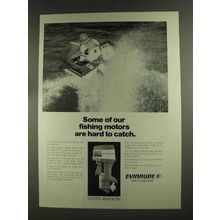 1972 Evinrude 65 Outboard Motor Ad - Hard to Catch