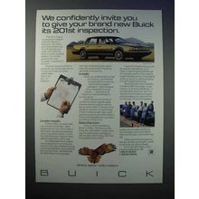 1986 Buick Century Car Ad - Give Its 201st Inspection