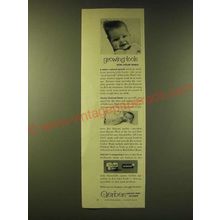 1956 Gerber Strained Meats Baby Food Ad - growing tools for your baby