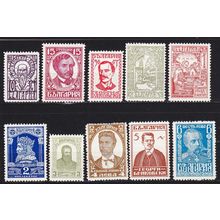 BULGARIEN BULGARIA [1929] MiNr 0212-21 ( */mh )