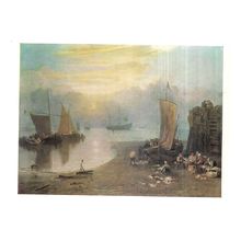 FISHERMEN CLEANING FISH by J M W Turner unused postcard #