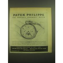 1945 Patek Philippe Perpetual Calendar Watch Advertisement